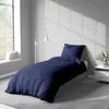 Bettwäsche 135x200 cm Dunkelblau Anthrazit Wendebettwäsche Produktbild-Vorschau 3