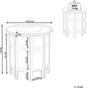 BELIANI Beistelltisch Altweiß aus Mangoholz ⌀ 53 cm Rund Produktbild-Vorschau 7