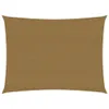 vidaXL Tenda da sole 160 g/m² Taupe 2,5x4 m HDPE Anteprima dell’immagine prodotto 14
