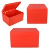 Caja de madera con tapa Creative Deco XXL roja, 40 x 30 x Vista previa de la imagen del producto 5