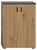 Mone Badschrank 2 Türen Eiche Nachbildung, dunkelgrau. Produktbild-Vorschau 8
