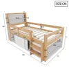 Łóżko wielofunkcyjne 90x200 cm z drewna sosnowego, łóżko Podgląd zdjęcia produktu 13