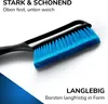 A close-up of a brush with blue bristles and a black handle, set against a white background with a blue gradient overlay in the lower left corner. Anteprima dell’immagine prodotto
