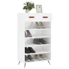 vidaXL Armadio per scarpe bianco lucido 60x35x105 cm in Anteprima dell’immagine prodotto 12