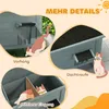 PawHut Katzenhaus aus Holz Winterfest wasserdicht Produktbild-Vorschau 7