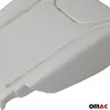 A close-up, angled view of a white foam car seat cushion. Náhľad obrázku produktu