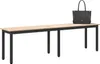 panchina Naturale 160 x 35 x 45 cm Pino massello Anteprima dell’immagine prodotto 2