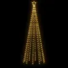 vidaXL LED-Weihnachtsbaum Kegelform Warmweiß 310 LEDs Produktbild-Vorschau 4