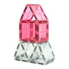 Cleverclixx Glitter Tiles Pack Transparent Rosa 16 Teile, Produktbild-Vorschau 4