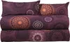 A stack of folded bedding with a mandala pattern. Produktbild-Vorschau