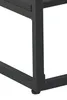 A close-up view of the black metal frame of a table leg and base. Produktbild-Vorschau