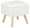relaxdays 10029605_49 relaxdays   Hocker mit Stauraum weiß Podgląd zdjęcia produktu 10