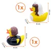 Lot de 2 canards en plastique « couple de mariés » pour Voir les images du produit 2