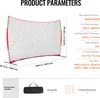 SucceBuy Filet Backstop, 16 x 10 pieds Filet de barrière Voir les images du produit 7