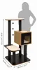 Catit Vesper V-High Base škrabadlo 56 x 56 x 121,5 cm Náhľad obrázku produktu 4