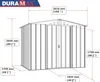 Duramax Metall Gartenhaus 262x174 Geräteschuppen Garten Produktbild-Vorschau 7
