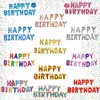 Ballon en plastique Joyeux anniversaire Guirlande, argent, Voir les images du produit 2