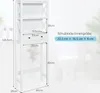 COSTWAY Koupelnová policová skříňka na toaletu s Náhled obrázku produktu 7