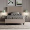 ITYHOME - Gepolstertes Bett mit Bettkasten 120x200 mit Produktbild-Vorschau 2