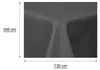 Tischdecke rechteckig 130x160 cm anthrazit Leinenoptik Produktbild-Vorschau 4