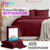 EllaTex Premium Mikrofaser Bettwäsche 200x220 + 2x 80x80 cm Produktbild-Vorschau 2