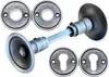 A set of door hardware, including doorknobs and keyhole escutcheons, displayed against a white background. Produktbild-Vorschau