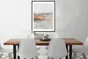 MuchoWow® Gerahmtes Poster Nebel - Gold - Abstrakt 60x80 cm Produktbild-Vorschau 3