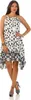 Damen Kleid Strandmode Ärmellos Sommerkleid; Blumenmuster Produktbild-Vorschau 1