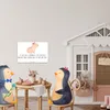 Mr. & Mrs. Panda Blechschild Capybara Blume DIN A3 - Weiß - Produktbild-Vorschau 4