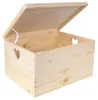 Creative Deco XXL Houten Doos Opberg-Kist, 40 x 30 x 24 cm Productafbeelding-voorbeeld 1