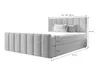 B&B Home Boxspringbett AdelleIV 180x200 cm – mit Bettkasten Produktbild-Vorschau 4