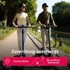 Two people riding electric scooters on a path next to a canal. Produktbild-Vorschau
