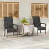 Yaheetech 2er Set Gartenstuhl aus Polyrattan, stapelbare Produktbild-Vorschau 2
