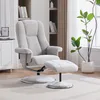 Relaxsessel mit Hocker, drehbarer Chenille-Sessel, 145° Produktbild-Vorschau 1
