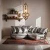Suspension orientale Jamini argent 51 cm | Artisanat & Boho Voir les images du produit 3