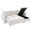 Merax 3 Sitzer Ecksofa Mit Stauraum, Sofa Mit Chaise Longue Produktbild-Vorschau 7
