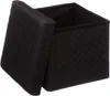 Bella Black 31x31 cm puf s úložným prostorem Náhled obrázku produktu 3