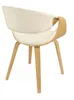 Yorkshire - Fauteuil chaise en bois massif et simili-cuir Voir les images du produit 3