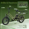 20 Zoll Elektrofahrrad mit Kindersitze Vorderkorb E Bike Produktbild-Vorschau 15