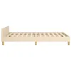 The Living Store Bettgestell mit Kopfteil Creme 120x190 cm Produktbild-Vorschau 7