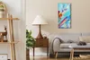 Wanduhr Uhr Wandbild Leinwand Geräuschlos 30x60 Malerei Produktbild-Vorschau 3