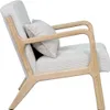 byLIVING Křeslo NOHR / Hrubá šňůra smetanová / Rám a Náhled obrázku produktu 11