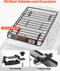 VEVOR Dachgepäckträgerkorb Autodachkorb (1300 x 910 x 105 Produktbild-Vorschau 3