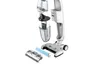 An exploded view of a cordless wet and dry vacuum cleaner, showing its various components. Produktbild-Vorschau