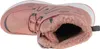 A top-down view of a pink winter boot with faux fur lining. Podgląd zdjęcia produktu