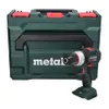 A Metabo cordless impact drill and its case are shown against a white background. Produktbild-Vorschau
