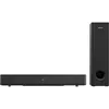 A black soundbar and subwoofer are displayed against a white background. Podgląd zdjęcia produktu