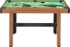 vidaXL Table de billard 4 pieds 122×61×76 cm Marron Voir les images du produit 9