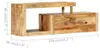 vidaXL Armoire TV 120x30x40 cm en bois massif de manguier Voir les images du produit 6