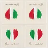 itenga 20x Serviette Herz Flagge ITALIEN v1 Produktbild-Vorschau 4